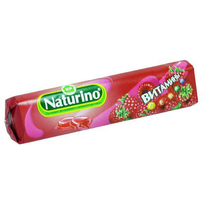 Фото Натурино (Naturino) пастилки с витаминами и натуральным соком 33.5г со вкусом малины